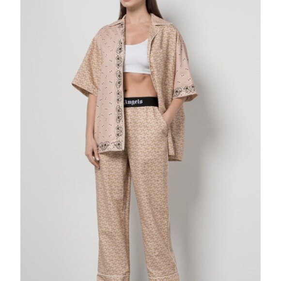 Palm Angels Light Pink Linen Blend Banana Sport Pants, Size 40, NWT! - Picture 1 of 8